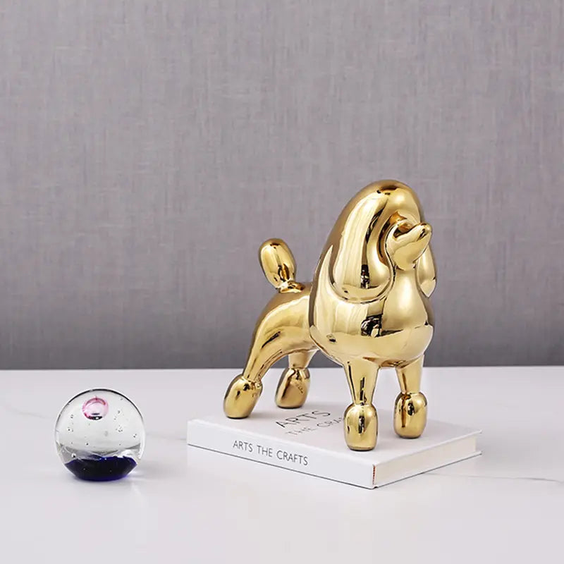 Gold Standing Dog -A Fa-D21071A