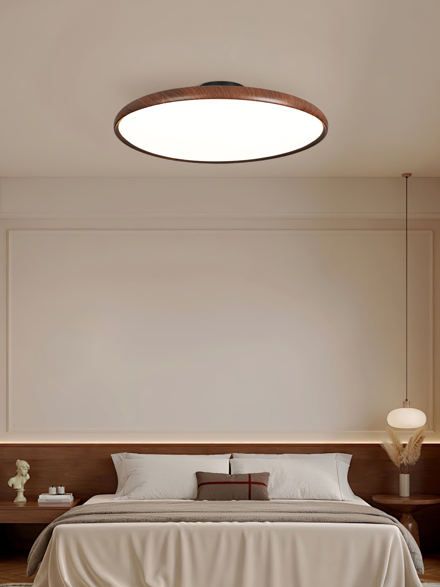 Lola Wood Grain Adjustable Ceiling Lamp