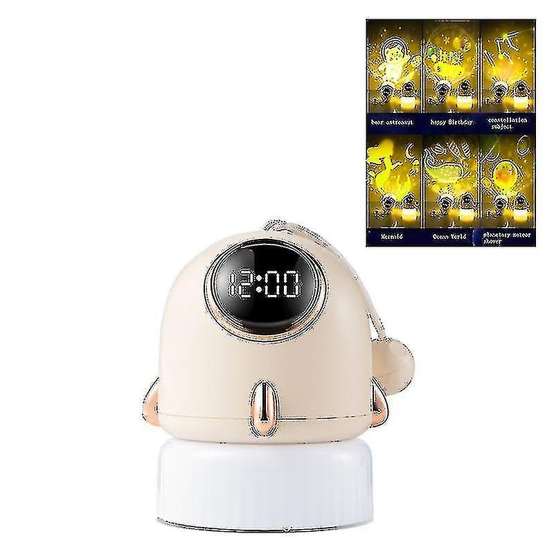 Portable Clock Star Projector Light Led Projector Night Light Usb Ambient Light