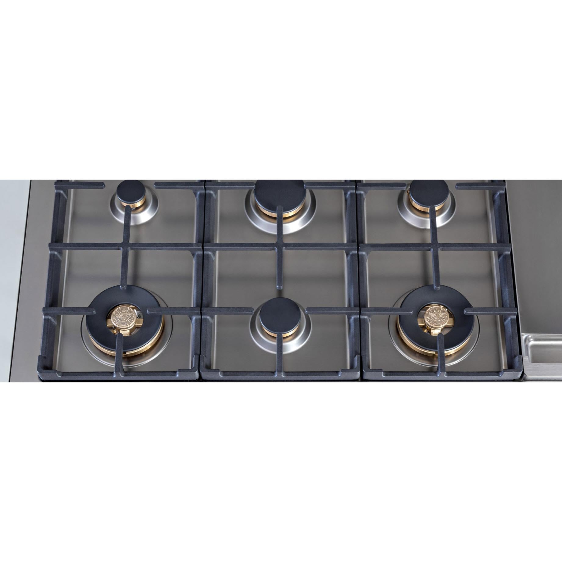 Bertazzoni 48-inch Built-in Dual Fuel Built-in Rangetop with Electric Griddle PROF486GRTBXT