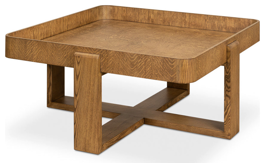 Grand Traytop Cocktal Table Heather Gray   Modern   Coffee Tables   by Sideboards and Things  Houzz