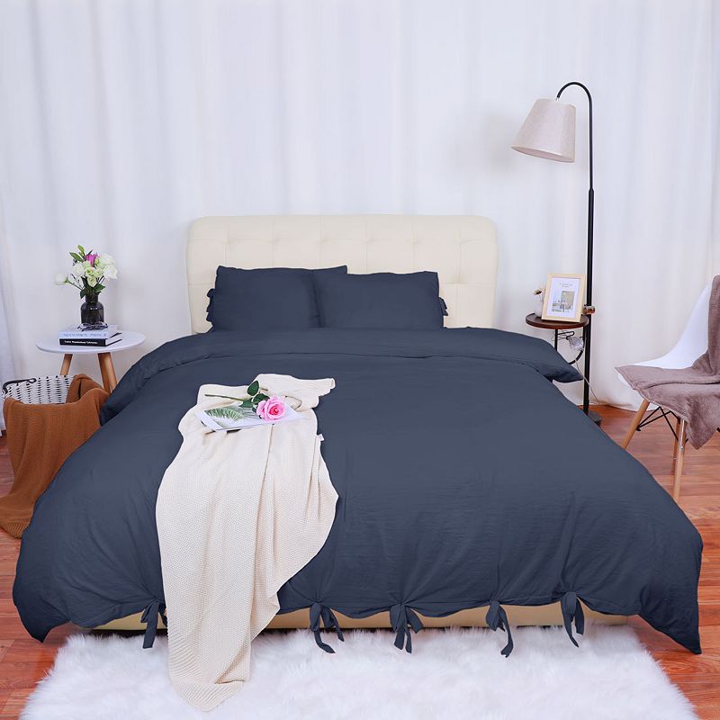 Microfiber Polyester Bed Strap Cover Sets Queen