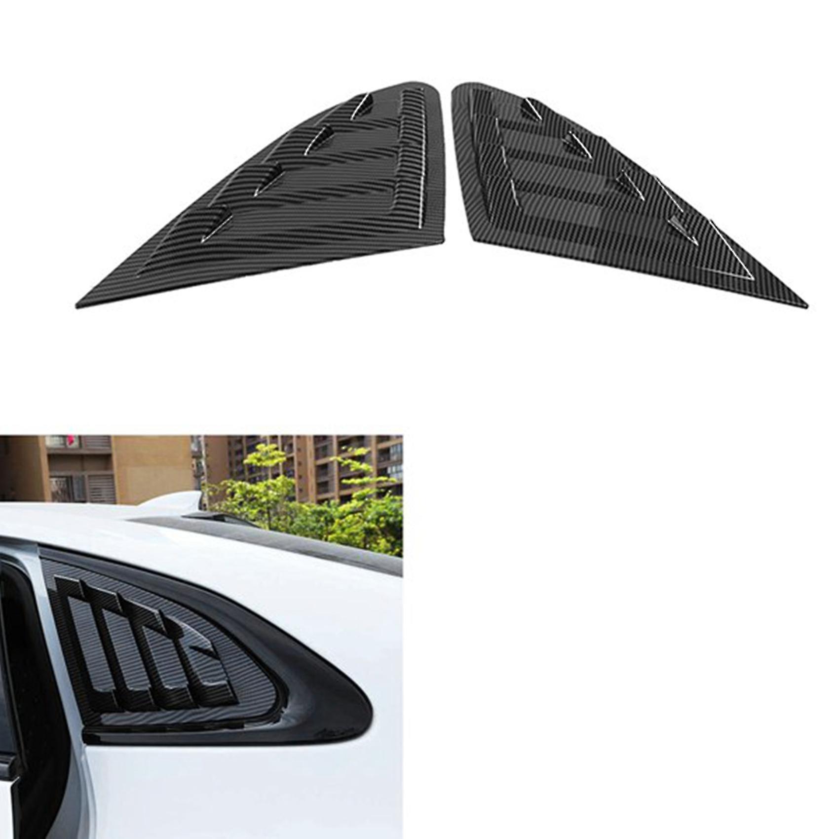 Car Carbon Fiber Rear Louver Shutter Cover For 2016-2019 Side Vent