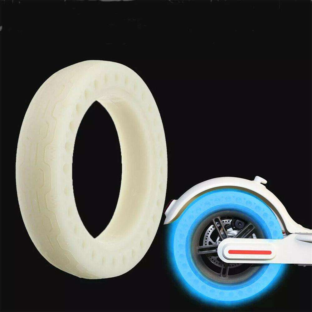 New Image Spare Parts Tire Wheel For Xiaomi M365 Mijia Electric Scooter 8.5inch Luminous E scooter Honeycomb Solid Tire