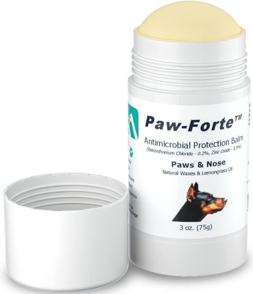 Forticept Paw-Forte Antimicrobial Paw and Nose Dog and Cat Protection Balm， 3-oz tin