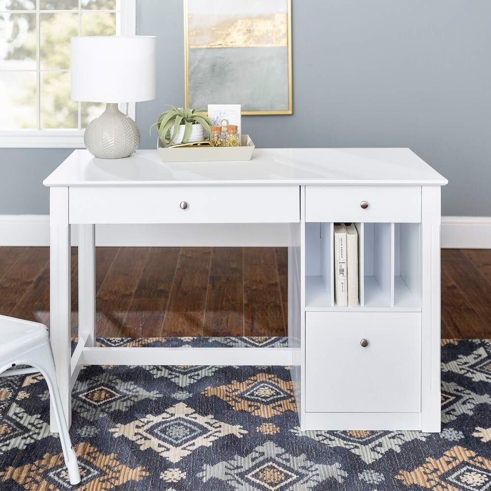 Middlebrook 48 inch Computer Storage Desk   White