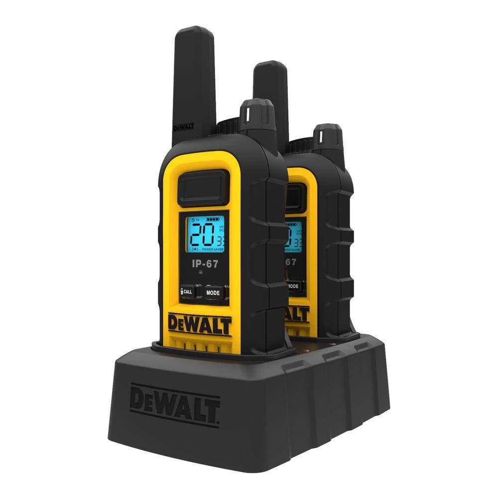 DW DXFRS300 Heavy-Duty 1-Watt Walkie Talkies (2-Pack) DXFRS300