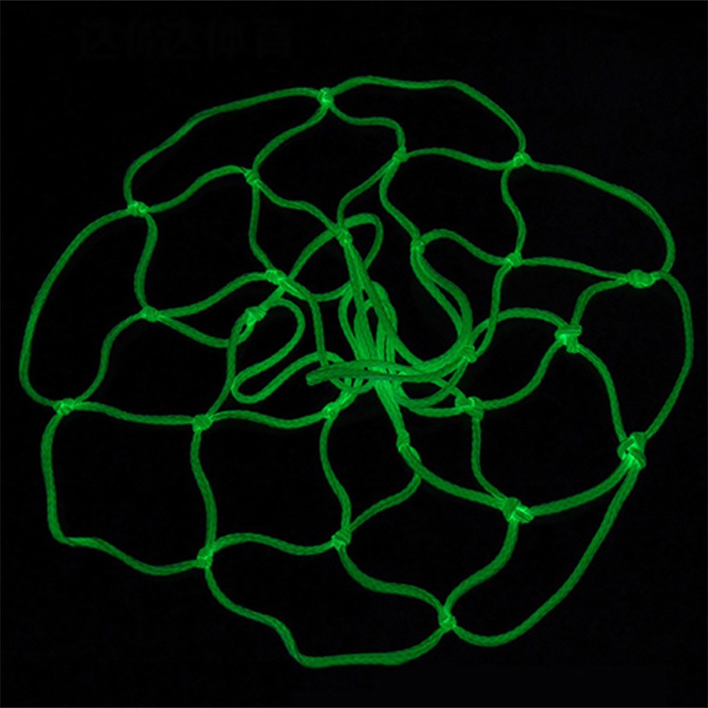 Outdoor Basketball Rim Net Glow in The Dark Nylon Glowing Basketball Net