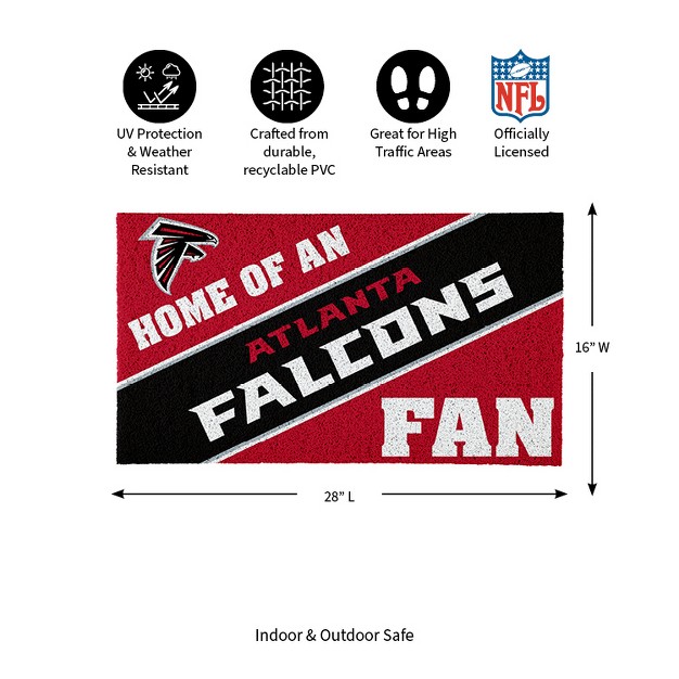 Evergreen Atlanta Falcons Pvc Mat Color