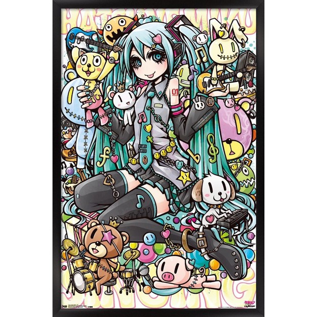 Trends International Hatsune Miku Toys Framed Wall Poster Prints