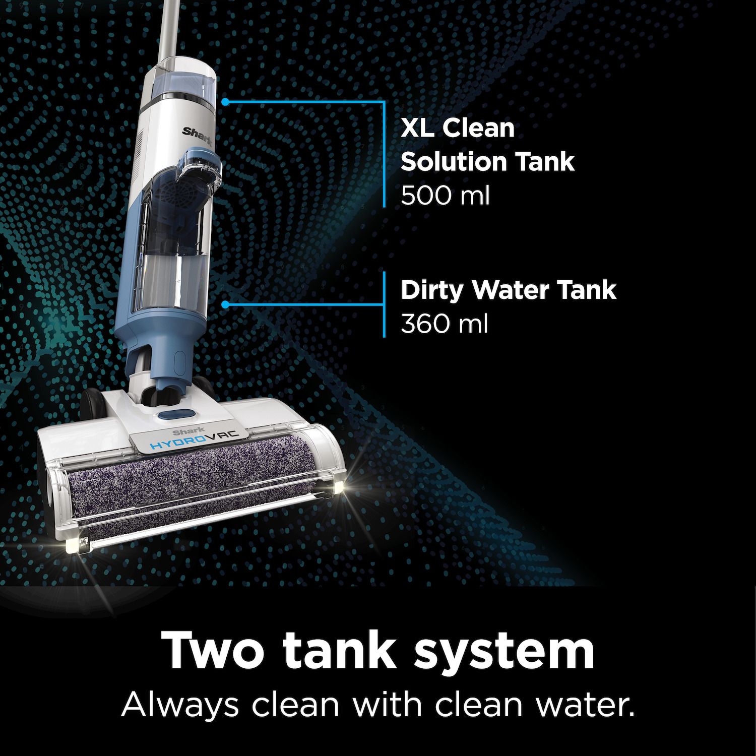 Shark HydroVac Cordless Pro XL 3-in-1 Vacuum， Mop and Self-Cleaning System (WD201)