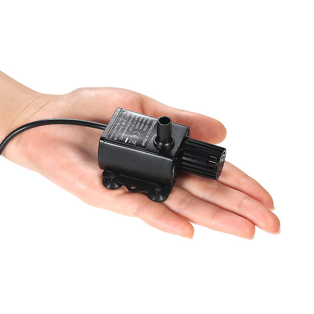 Decdeal Ultra-quiet Mini Dc12v 10w Brushless Water Pump With 5.5*2.1mm Female Waterproof Submersible Fountain Aquarium Circulating 400l/h Lift 400cm N