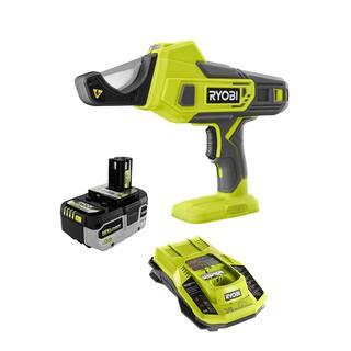 RYOBI ONE+ 18V Lithium-Ion Cordless PVC and PEX Cutter with HIGH PERFORMANCE 4.0 Ah Battery and Charger Kit P593-PSK004