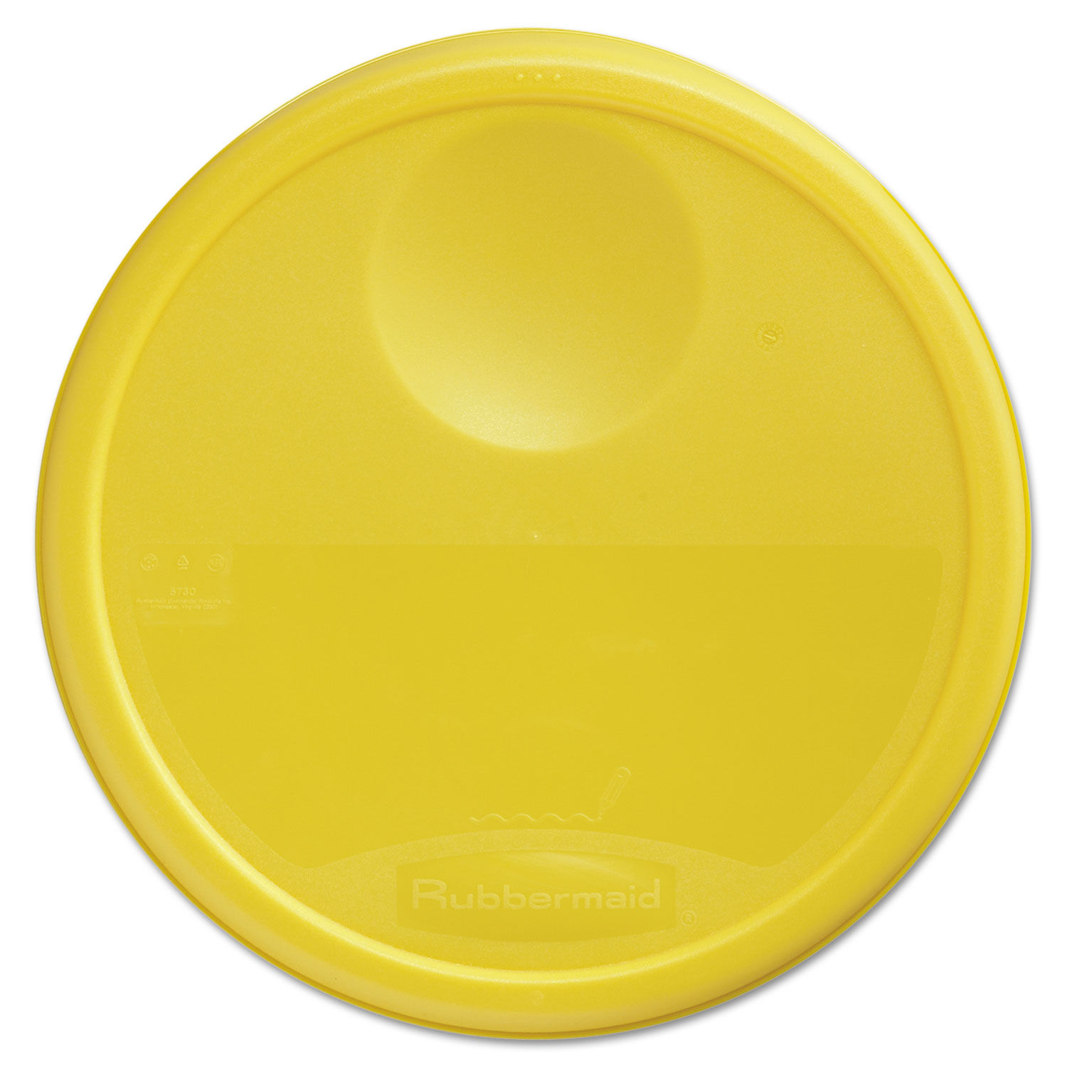 Round Storage Container Lids by Rubbermaidandreg; Commercial RCP5730YEL