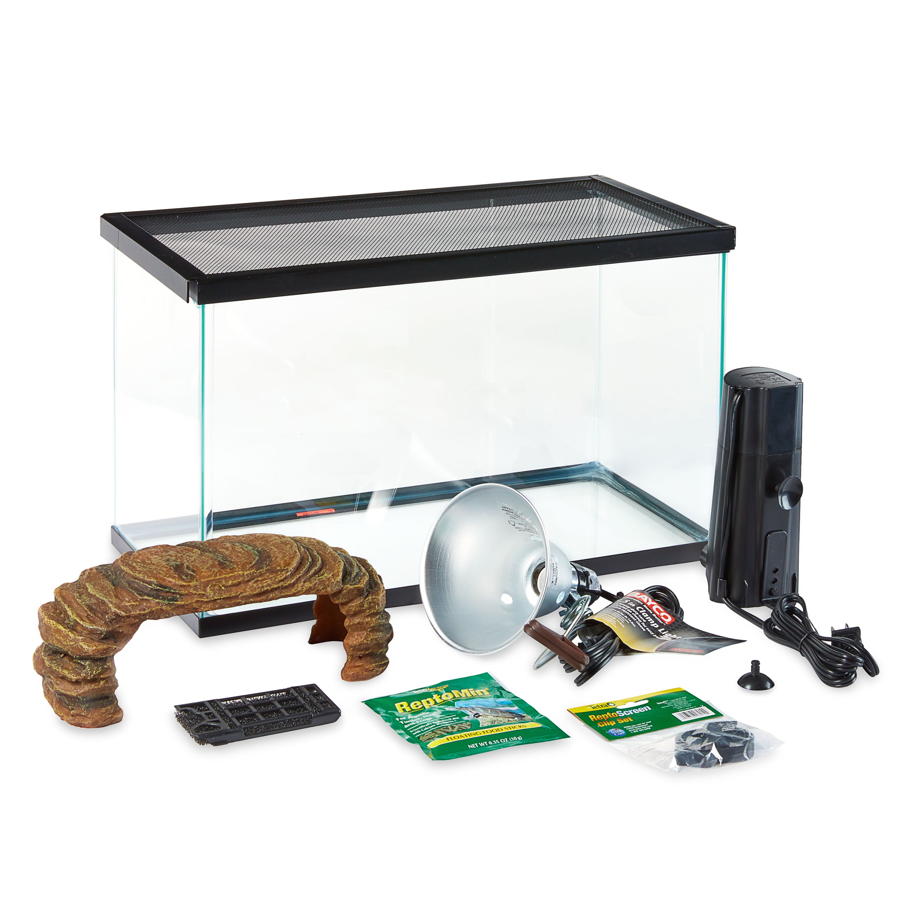 Aqua Culture 10-Gallon Turtle and Aquatic Reptile Habitat Starter Kit