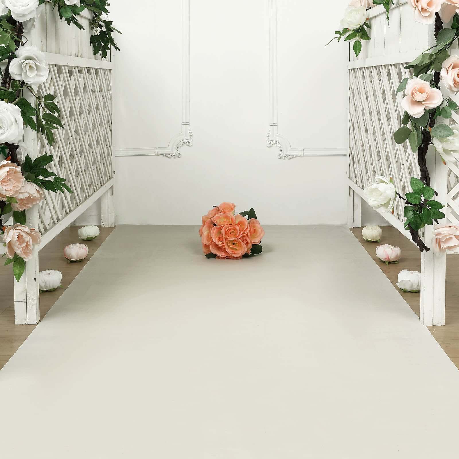 Ivory PVC Aisle Runner 40