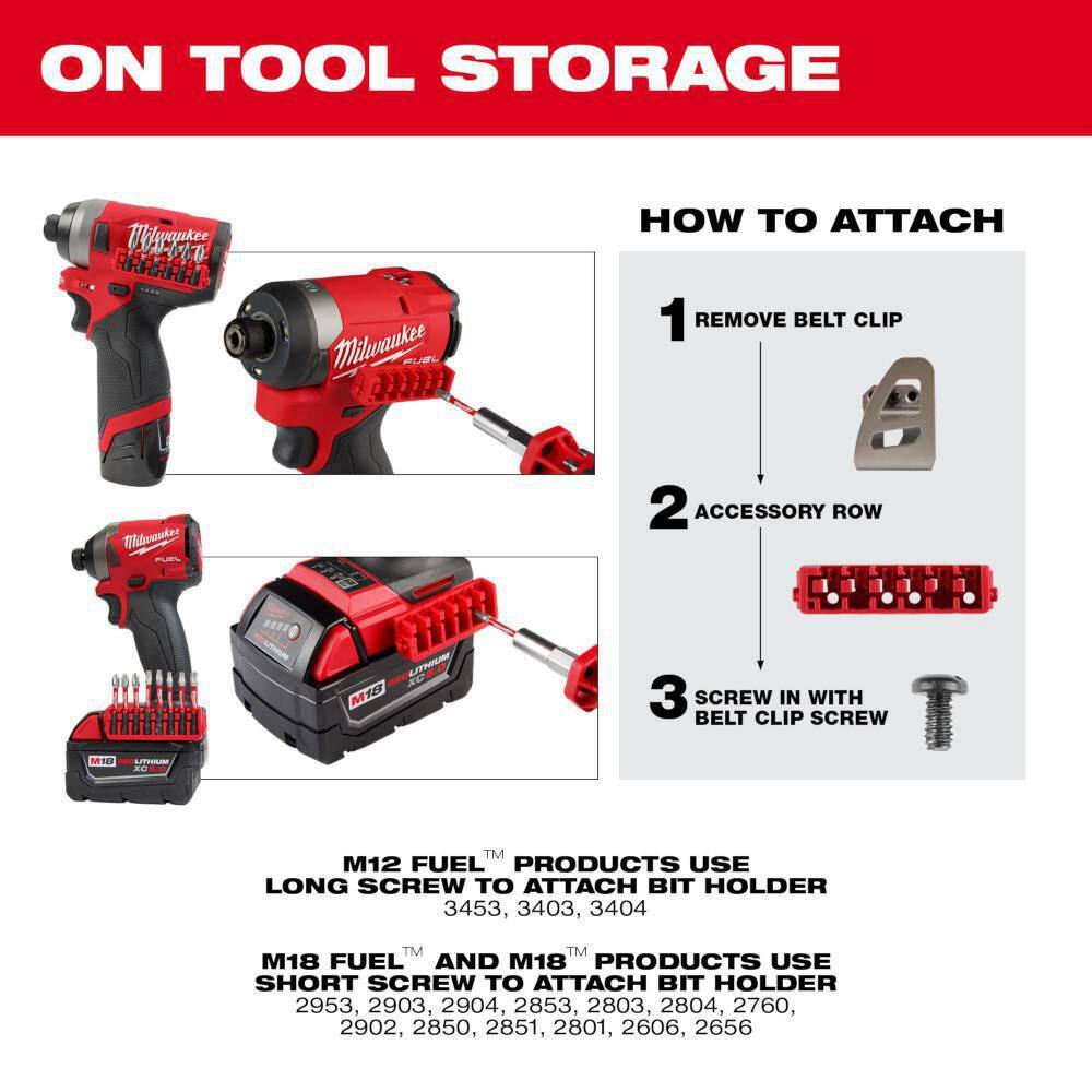 MW SHOCKWAVE Impact Duty Alloy Steel Drill Drive and Fastening Bit Set with PACKOUT Accessory Case (75-Piece) 48-32-4098