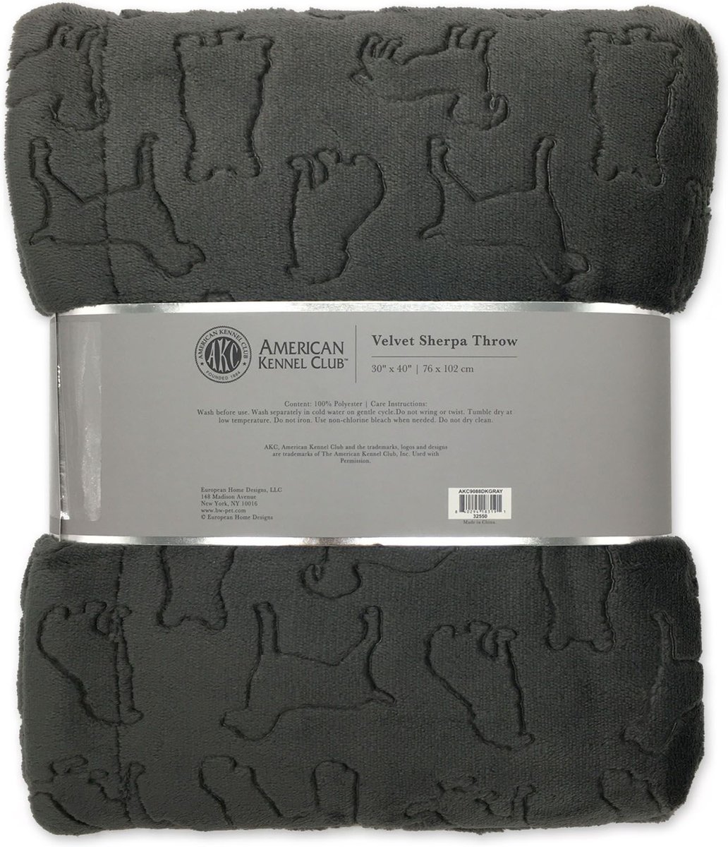 American Kennel Club Embossed Dog and Cat Blanket