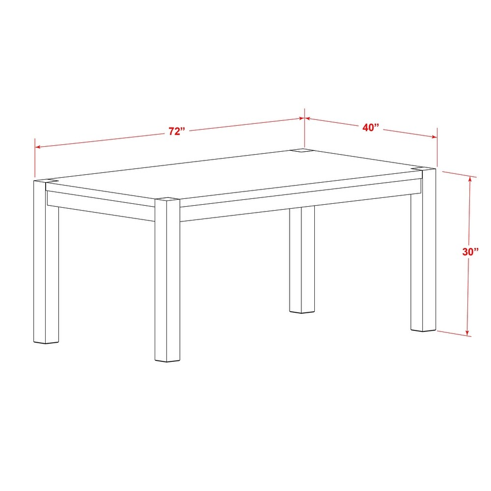 East West Furniture Dining Table Set  a Wood Kitchen Table and 4 Doeskin Linen Fabric Dining Chairs  Natural (Pieces Options)