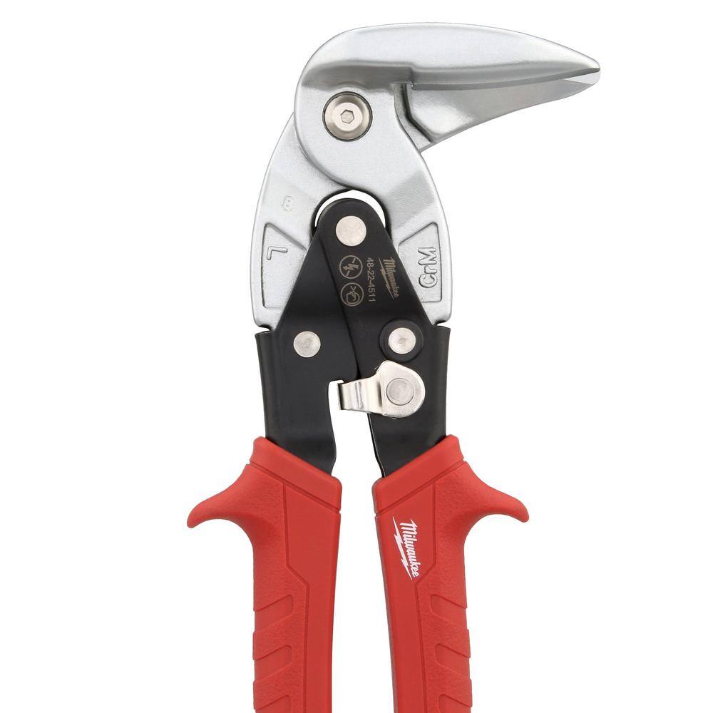 MW 9 in. Left-Cut Right Angle Aviation Snips 48-22-4511