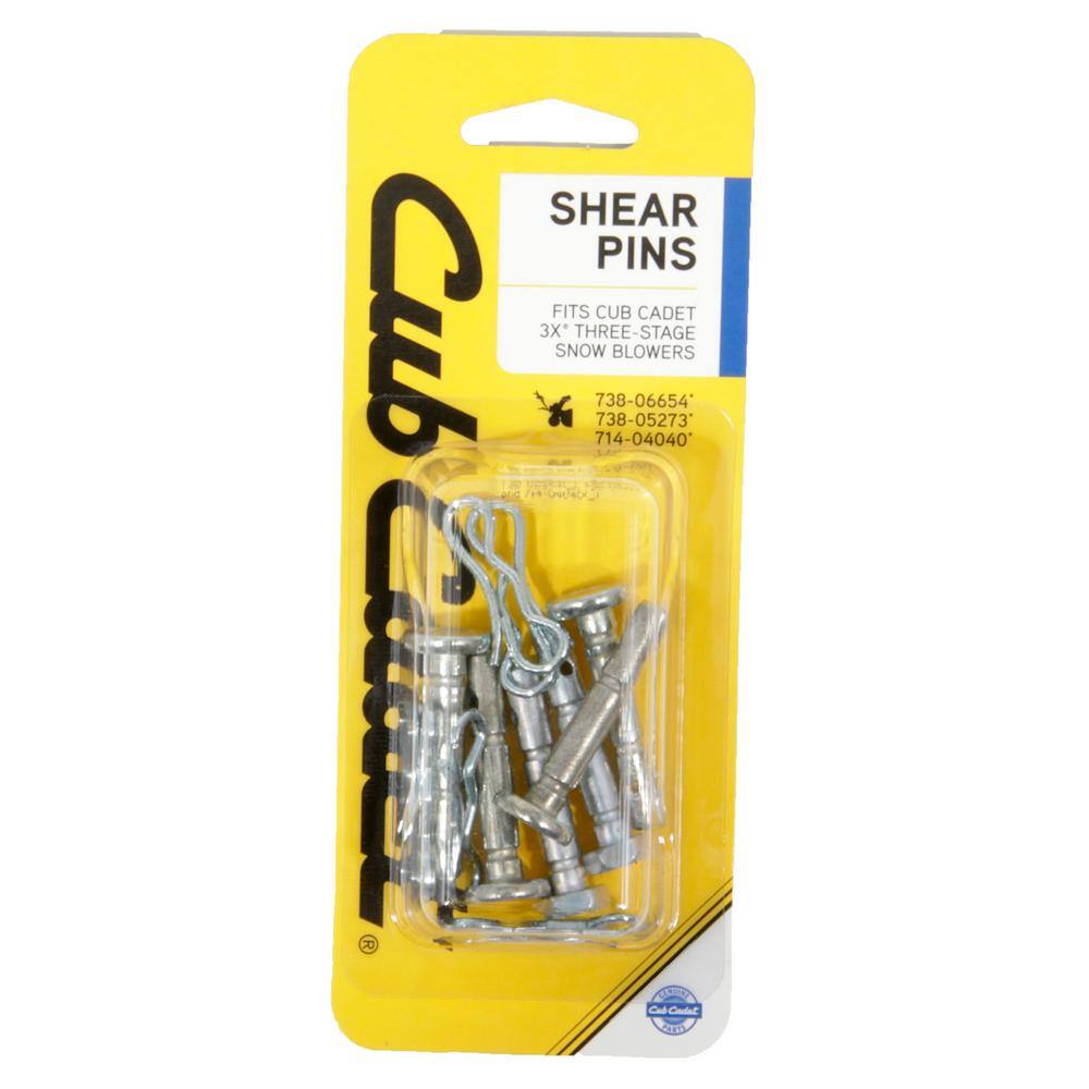 Cub Cadet Original Equipment Shear Pins for All Cub Cadet 3X Three Stage Snow Blowers (Set of 6) 490-241-C062