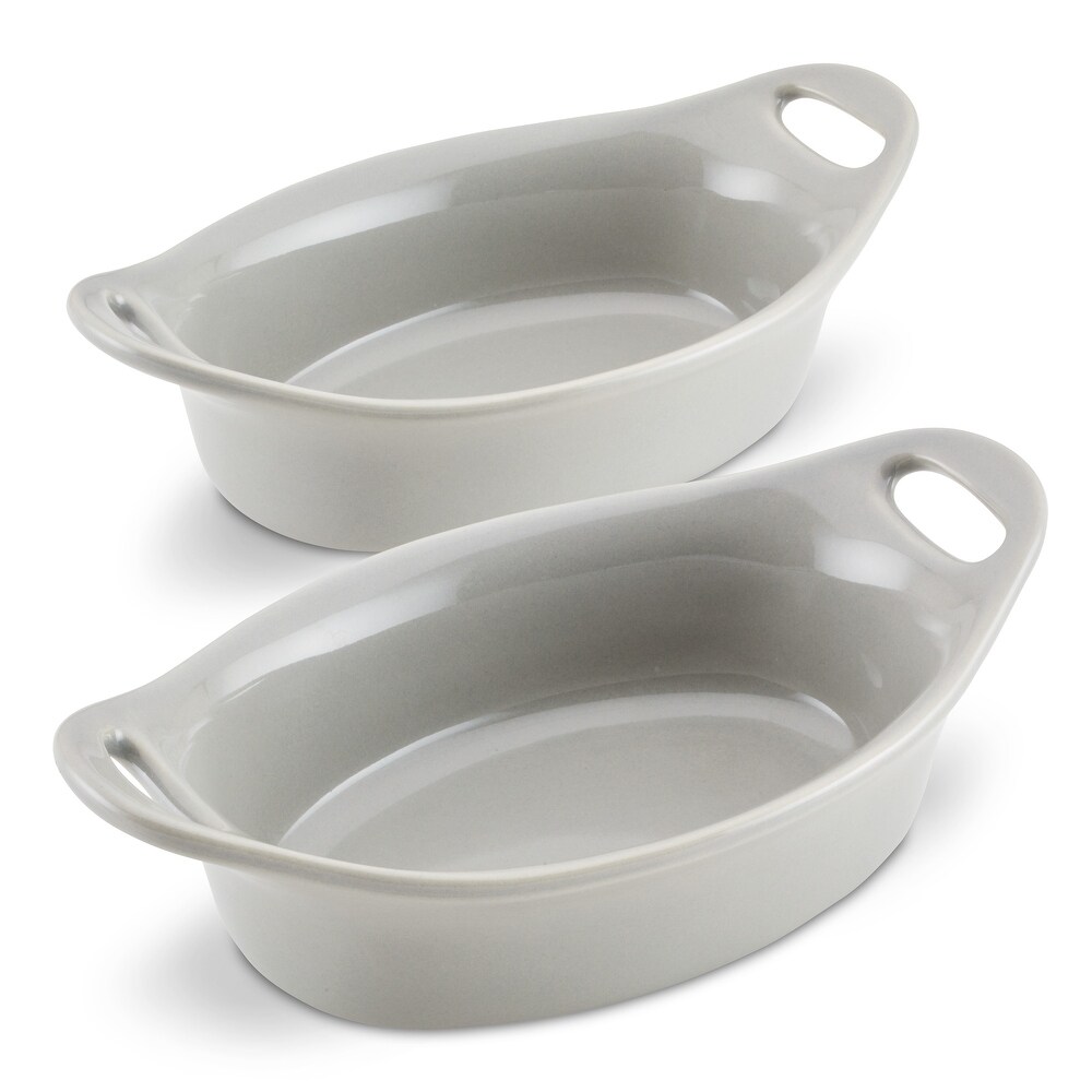 Rachael Ray Ceramics Oval Au Gratin Set  2 Piece