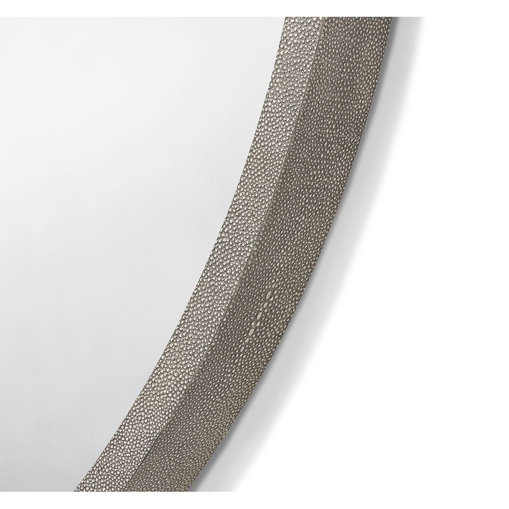 Como Grey Shagreen Mirror