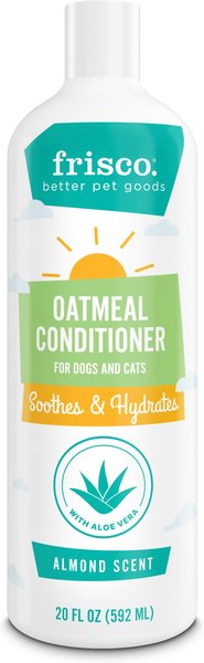 Frisco Oatmeal Conditioner with Aloe for Dogs and Cats， Almond Scent