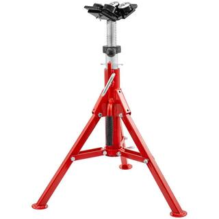 VEVOR Pipe Jack Stand 1500 lbs. Welding Pipe Stand with 4-Ball Transfer V-Head and Folding Legs Adjustable Height for Welding JJ1107B4YTGJVX001V0