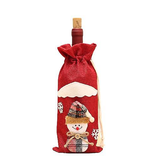 Snowman Wine Bottle Cover