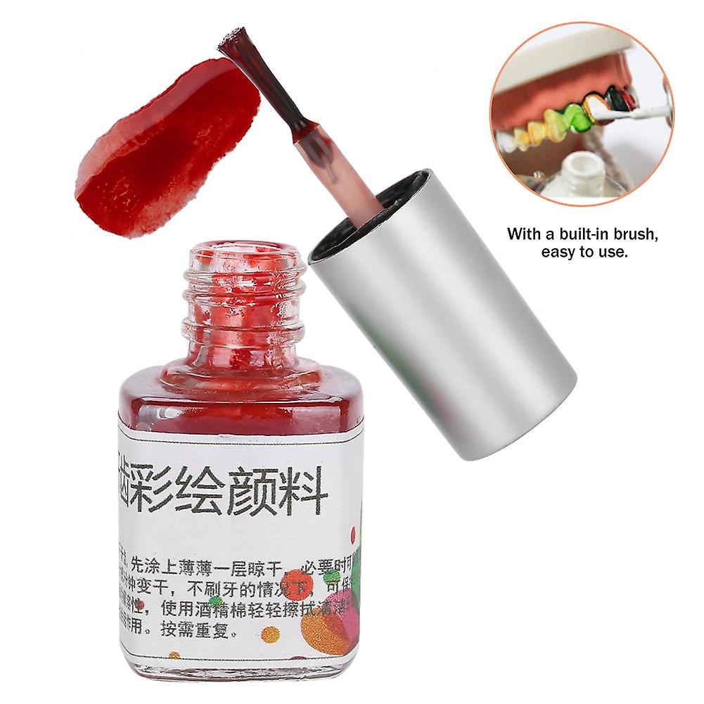 7ml Colorful Non Toxic Tooth Colored Drawing Paint Pigment For Halloween Cosplay (bleed Red)