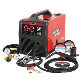 Lincoln Electric Weld-Pak 180 Amp MIG Flux-Core Wire Feed Welder 230V Aluminum Welder with Spool Gun sold separately K2515-1