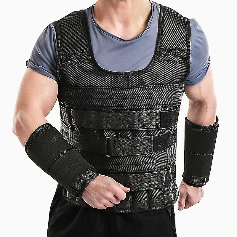 Exercise Loading Weight Vest Adjustable Boxing Running Sling Weight Training Workout Fitness Waistcoat Jacket Sand Clothing