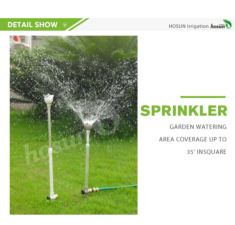 Garden Supplies Sprinkles Telescoping Metal Vane Sprinkler