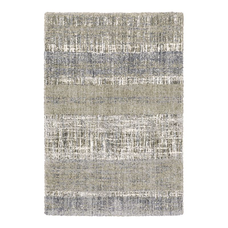 StyleHaven Ashytn Distressed Stripe Shag Area Rug