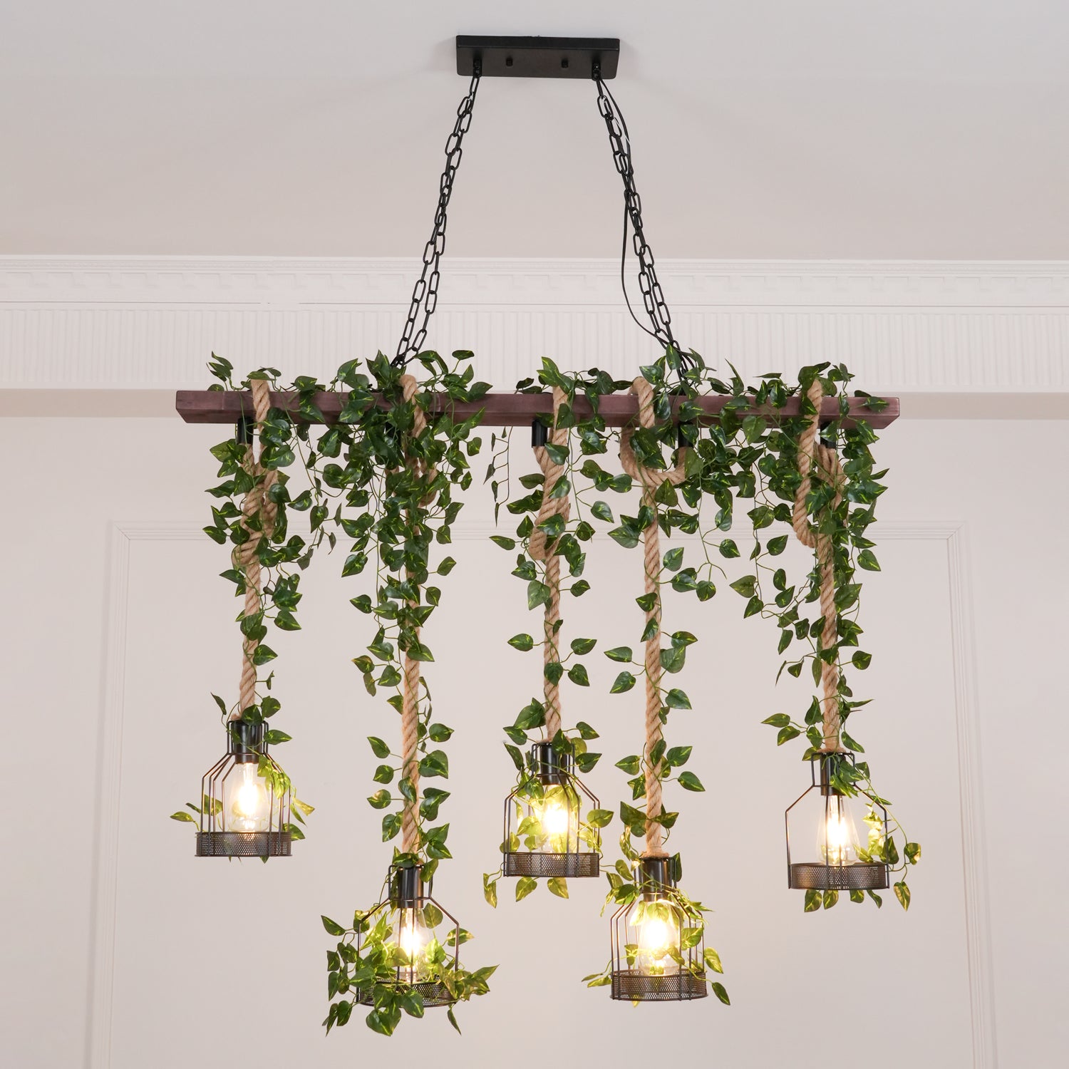 Rustic Wooden Chandelier