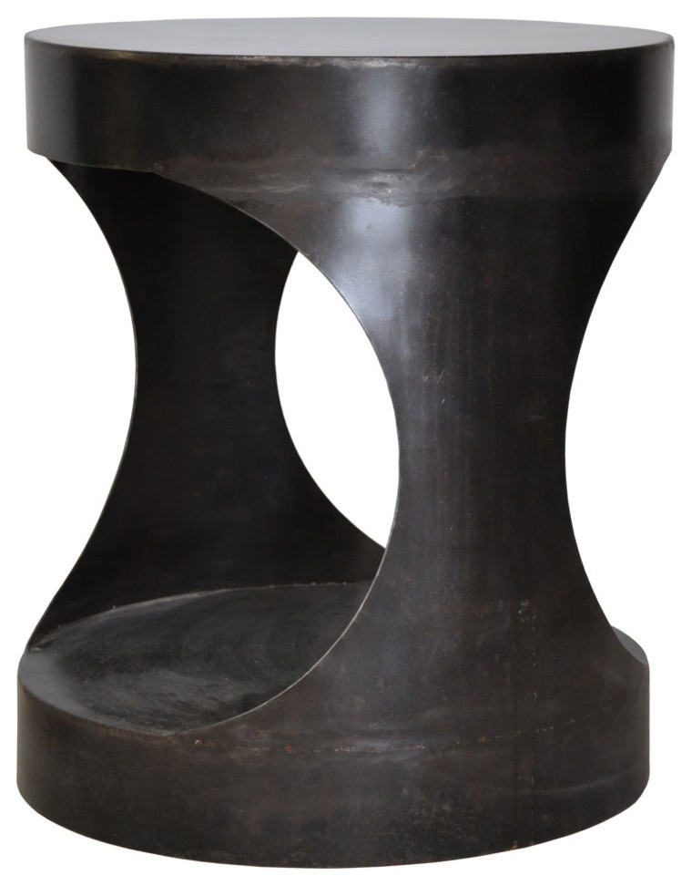 Eclipse Round Side Table   Industrial   Side Tables And End Tables   by HedgeApple  Houzz