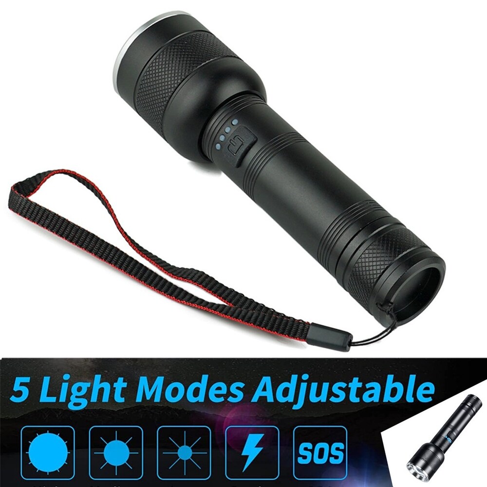 100000 Lumens Powerful Flashlight