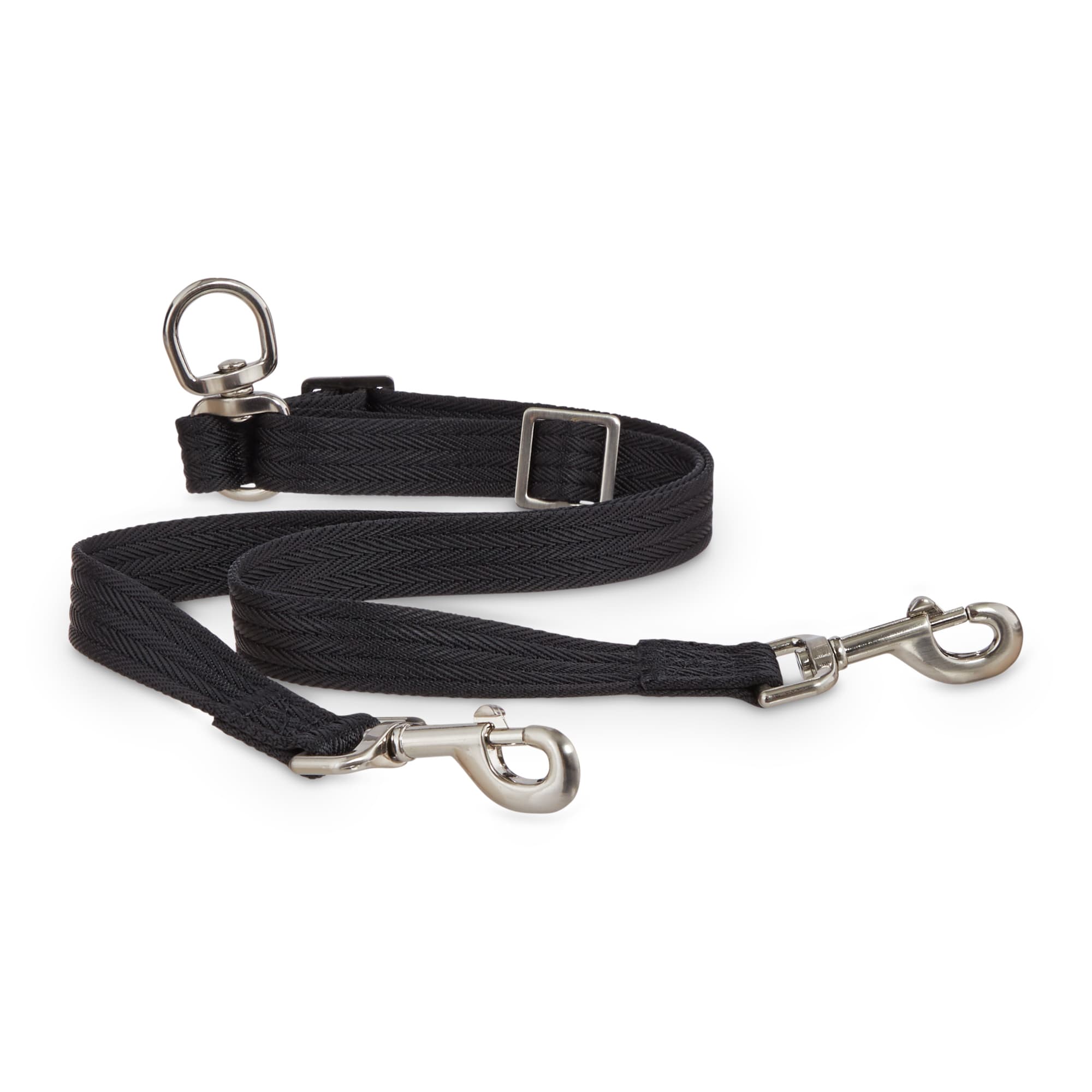 YOULY Black Adjustable Leash Coupler for Dogs