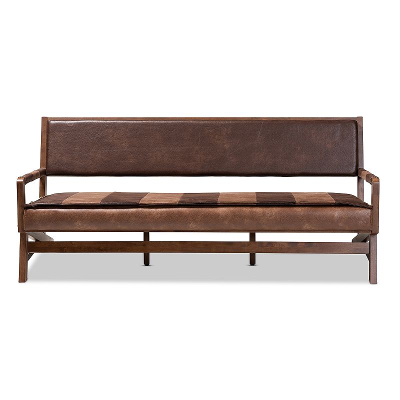 Baxton Studio Rovelyn Brown Sofa