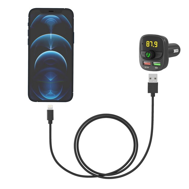 Just Wireless Bluetooth Fm Transmitter Black