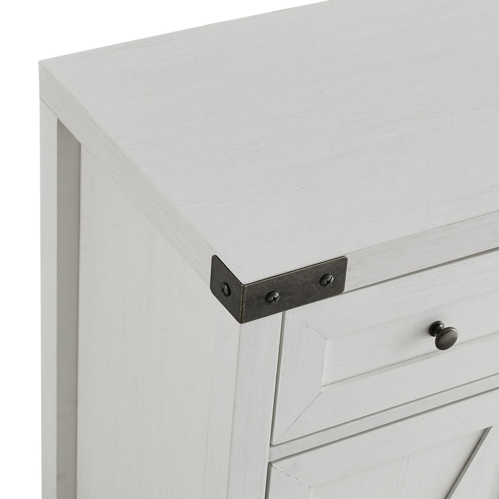 30 quotFarmhouse Barn Door Accent Cabinet   Farmhouse   Accent Chests And Cabinets   by Walker Edison  Houzz