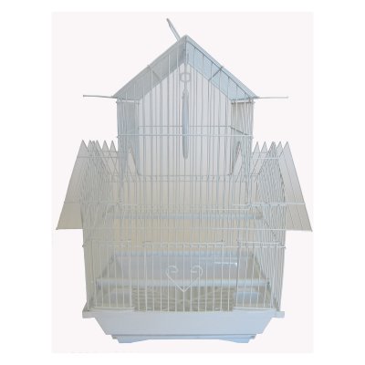 YML 1144WHT Pagoda Top Cage， Small