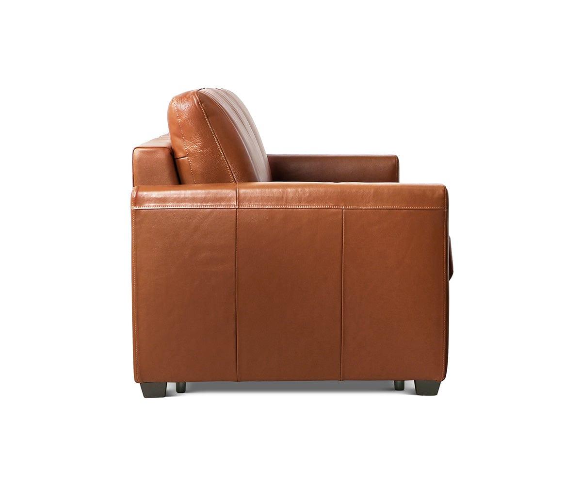 Jonas Leather Full Sleeper Sofa