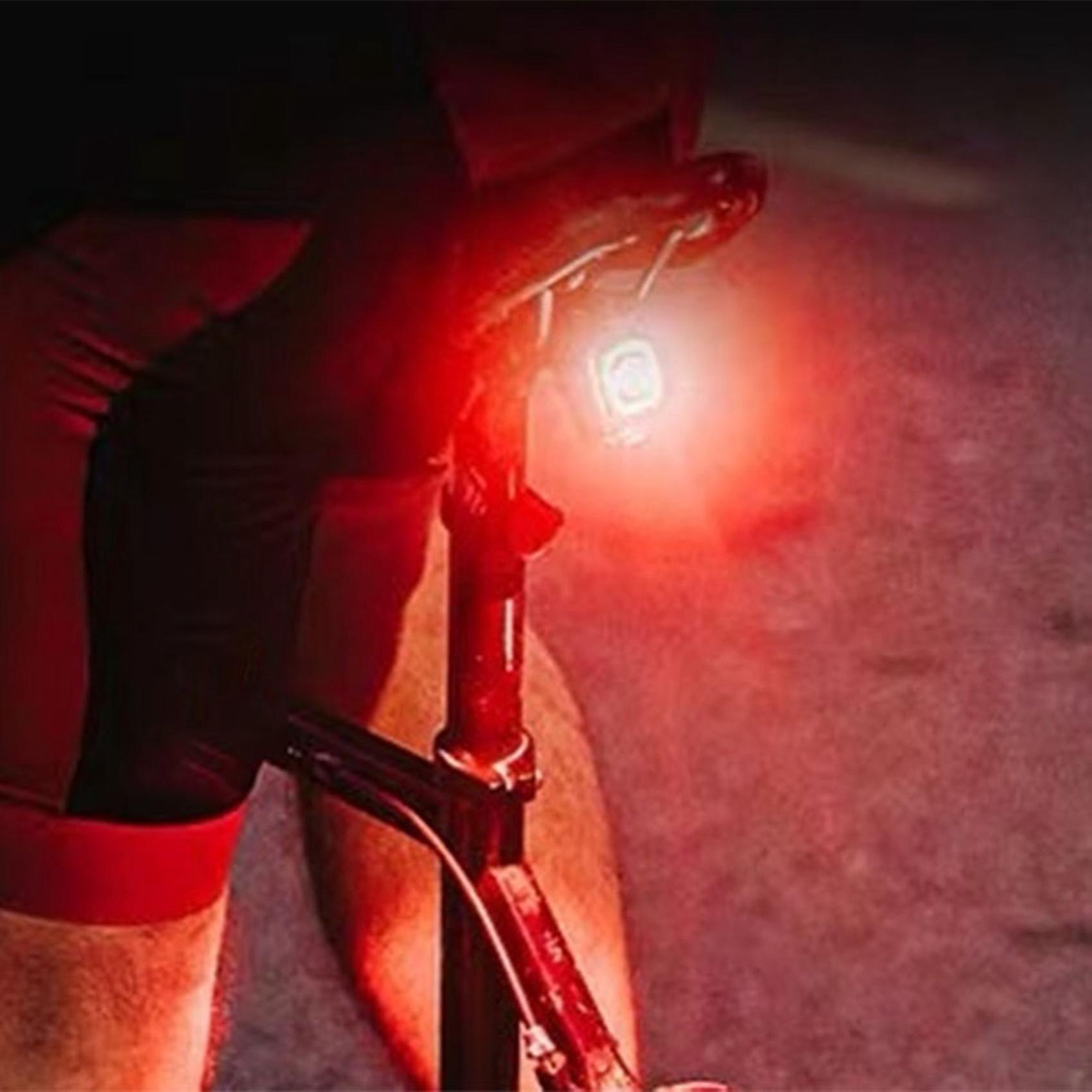 2x Bicycle Intelligent Automatic Brake Sensor Light Bicycle Tail Light Bicycle Tail Light Seemee 2