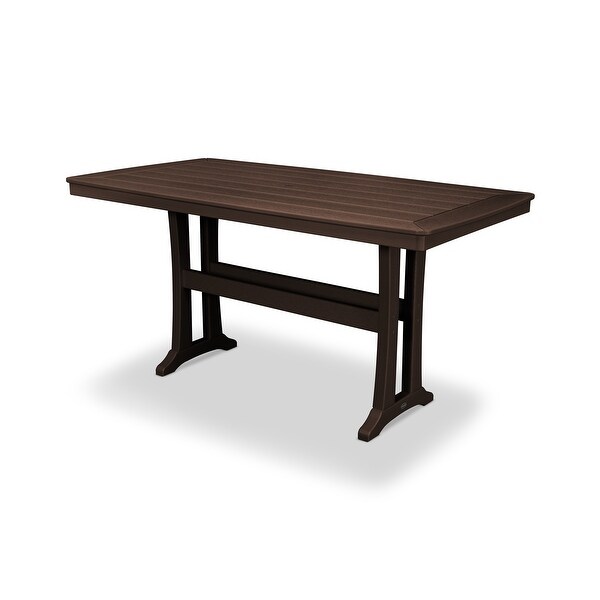 POLYWOOD Nautical Trestle Counter Table