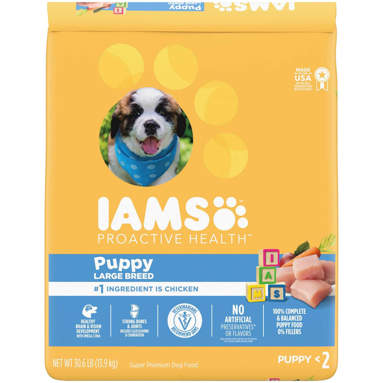 IAMS Smart Puppy with Real Chicken Dry Dog Food for Large Breed Puppy 306 lb Bag  Crowdfused