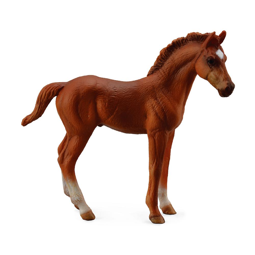 CollectA Thoroughbred foal Standing - Chestnut