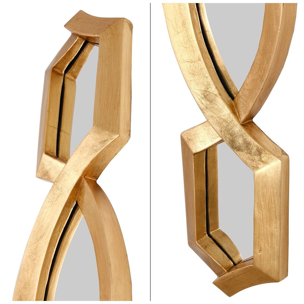 Diamond Stack Mirror Gold