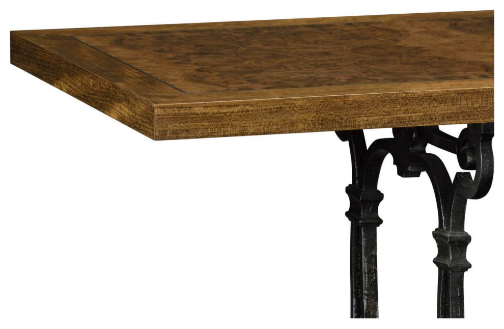 French Burl and Iron Console   Mediterranean   Console Tables   by English Georgian America  Houzz